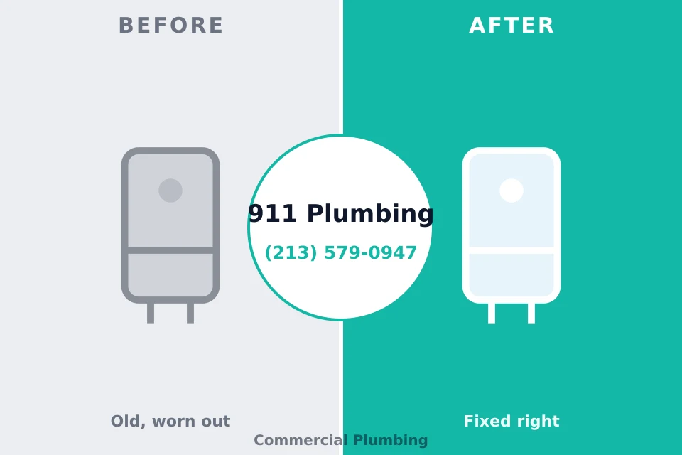 Before and after: plumbing repair Glenrock, WY